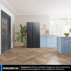 Heladera Side By Side Samsung Rs57dg4100m9bg 560lts Inox