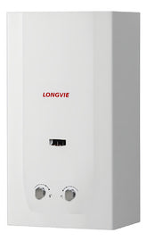 Calefón A Gas Tiro Natural De 14l Longvie Cn514ss Sin Piloto Blanco Gn