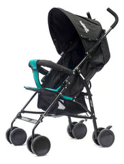 Cochecito Paragüitas Bebesit Neuf Art1058 Negro/verde Con Chasis Color Negro