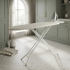 Tabla De Planchar Plegable 128 x 88cm de 6 Alturas Porta Plancha