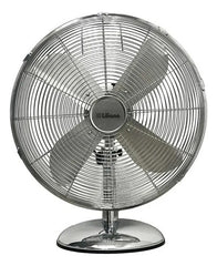 Ventilador De Mesa Liliana Vsor16 Vintage 70w 16 Pulgadas 40 Cm Plateado Metal