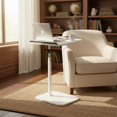 Mesa Auxiliar Arrime Bandeja Notebook 2 Alturas Vivendi Blanco