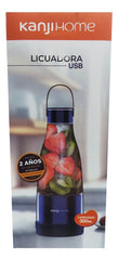Licuadora Portatil Kanjihome Recargable Usb 300ml Azul Cts