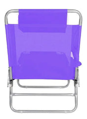 Reposera Cama Plegable Reclinable Aluminio Botafogo Violeta Violeta