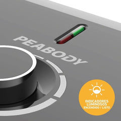 Waflera Para 2 Waffles Peabody Pe-wm187xl De 1200w Negro