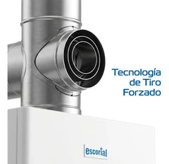 Calefón Escorial 15 Litros Ce-15l Smart Encendido Automático Blanco Gn
