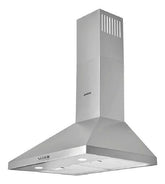Campana De Pared Trapezoidal Recta Longvie Ctr260x 60cm Inox Gris