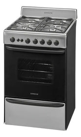 Cocina A Gas Longvie 13501xf 56cm Inox Cajón Parrilla Acero Inoxidable