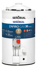 Termotanque Señorial 30 Litros Alta Recuperacion Línea A Gas Color Blanco