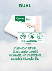 Almohada Inteligente Viscoelástica Cannon Dual Confort Absoluto 70x40 Blanco