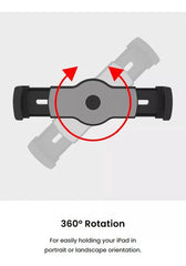 Soporte Universal Tablet iPad Para Reposacabezas Auto 360 Cashcoin Ob-ta2 Color Negro