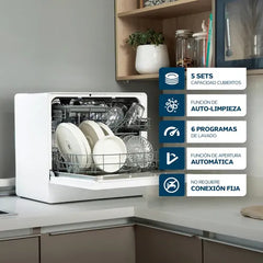 Lavavajillas Philco 5 Cubiertos Phlj05 Sobremesada Blanco