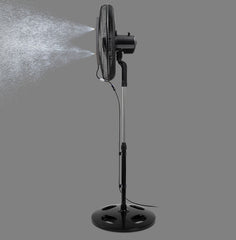Ventilador De Pie 20 Orbital Coolbreeze - 3 Palas De Metal Color Plateado Estructura Negro - Vpm2016cb