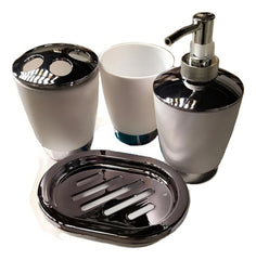 Set Kit Accesorios Baño Juego 6 Piezas Tm Bj3919 Blanco