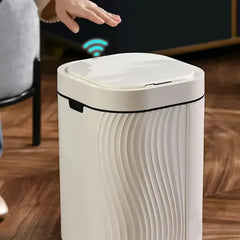 Cesto De Basura Inteligente De 15lts Con Sensor Vivendi Blanco