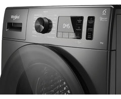 Lavarropas Whirlpool Wnq90as Frontal 9kg Inverter Titanium Color Gris Oscuro
