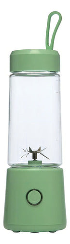 Licuadora Portatil Kanji Home Usb Kjpl001g 380ml Verde