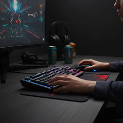 Combo Gamer 3 En 1 Marvo Cm310 Teclado Mouse Pad Rainbow Cts Negro Negro