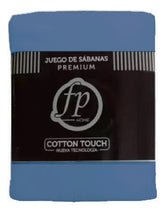 Juego Sabanas Twin Fp Home Premium 300 Hilos Azul Cts Azul Acero Liso