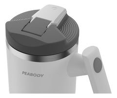 Vaso Térmico Mug Peabody Pe-mg1200 1200 Ml Doble Tapa Color Blanco Liso