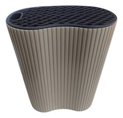 Set Juego 5 Cuchillos Tijera Soporte Cocina Chef Marron Cts Marrón Claro