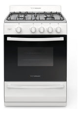Cocina A Gas Ormay 4 Hornallas 91l Inox Blanca Color Blanco