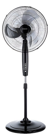 Ventilador De Pie 20 Peabody Pe-vp350 Negro Con 3 Palas Cts 50.8 Cm Negro Plateado Metal 3