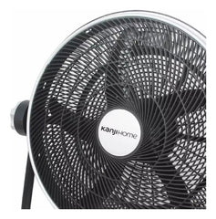 Ventilador Turbo De 20 Pulgadas Kanjihome 5 Aspas Plasticas - 50.8 Cm - Negro - Negro - Plástico - 5