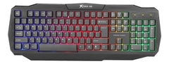 Kit De Teclado Y Mouse Gamer Xtrike Me Cm-406 Inglés Us De Color