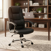 Silla Escritorio Tio Musa Oc-008 Gamer Ergonómica Negra Tapizado De Cuero Sintético