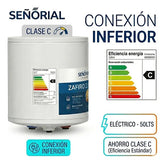 Termotanque Eléctrico Señorial Zafiro 2.0 50lts Conexión Inferior Blanco