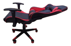 Silla Reclinable Para Oficina Pc Gamer Vivendi Negro Rojo Negro