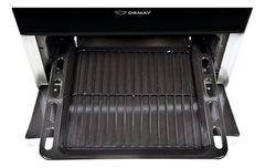 Cocina Multigas Ormay Vita Negra 4 Hornallas Horno Visor Negro