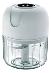 Mini Picadora Electrica Procesadora Alimentos Portatil Usb Blanco