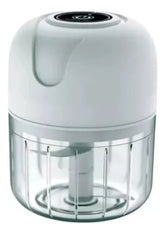 Mini Picadora Electrica Procesadora Alimentos Portatil Usb Blanco