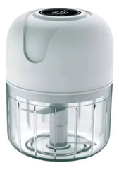 Mini Picadora Electrica Procesadora Alimentos Portatil Usb Blanco