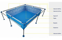 Pileta Pelopincho M1020 Lona 1000lts 1,85x1,45mts Tio Musa Azul