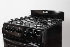 Cocina A Gas Natural Escorial Candor S2 Negra Cs Negro