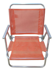 Reposera 1 Posición Playa Aluminio Botafogo Naranja H130kg Naranja