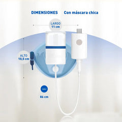 Nebulizador Mesh Minimesh Silfab Nm10 Manos Libres Blanco