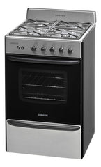Cocina A Gas Longvie 13331xf 56cm Inox Cajón Parrilla Color Acero Inoxidable Tipo De Conexión Multigas