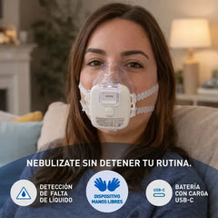 Nebulizador Manos Libres Silfab Nm40 Mesh Breeze Flex Blanco
