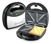 Sandwichera 3 Placas Waflera Grill Sandwichera 3 En 1 Westinghouse Color Plateado