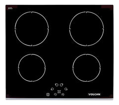 Anafe Vitroceramico De Empotrar Volcan Ev4sev De 4 Hornallas Negro