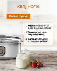Yogurtera Kanji Kjh-yog20-01 De 7 Frascos De Vidrio 20w