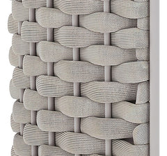 Juego Sillones Living Jardin Exterior Aluminio Loop Tio Musa Color Gris