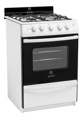 Cocina A Gas Escorial Master Style 4 Hornallas Blanca Encendido Eléctrico Blanco
