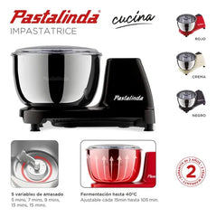 Amasadora Pastalinda Sm-1591 5 Litros Negro