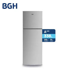 Heladera Inverter No Frost Bgh 338l Brt330i1a Inox Gris