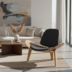Sillón Vivendi Carl Hansen Diseño Moderno Living Comedor Css Marrón Hansen